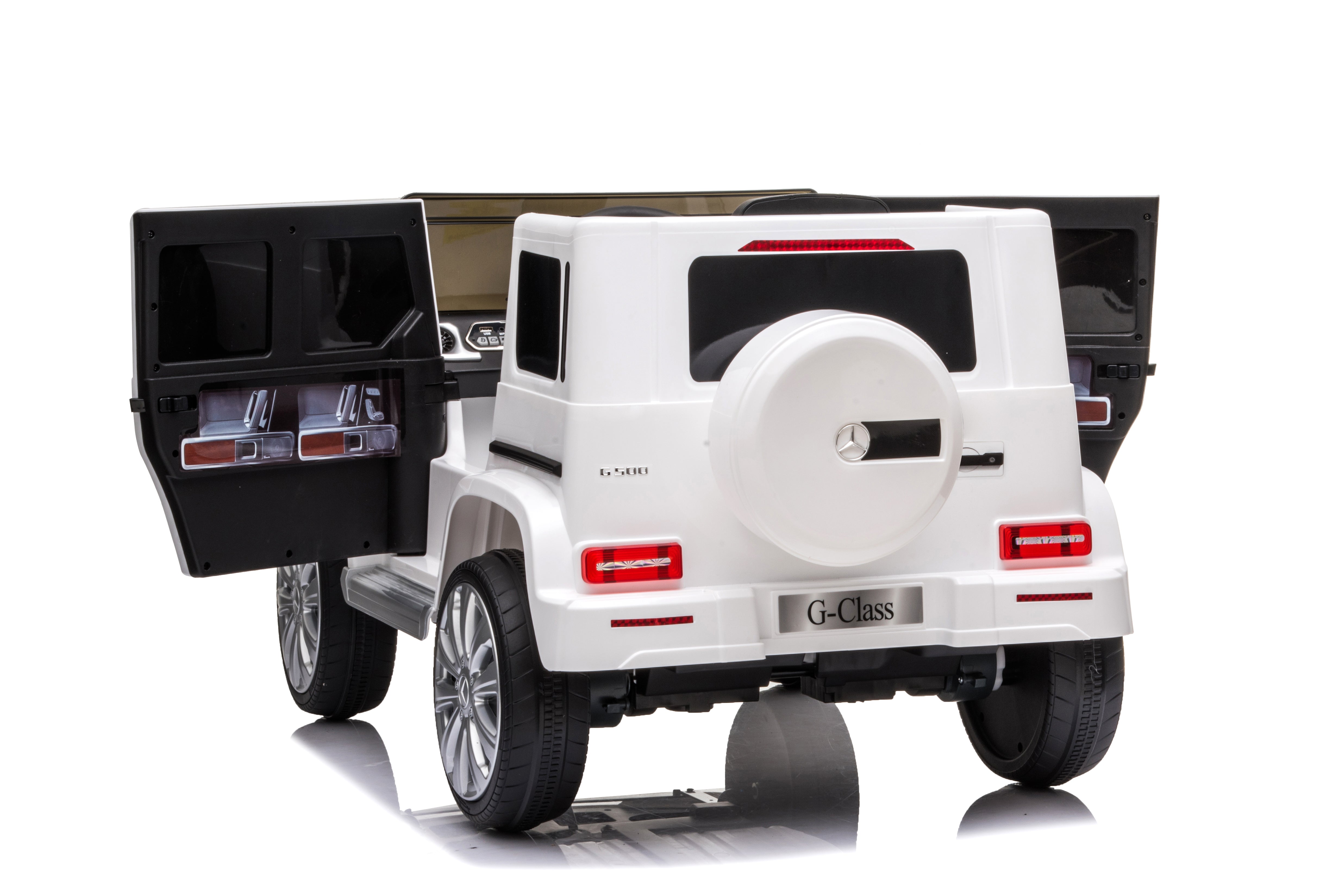 12V Licensed Mercedes G-Wagon G63 Kids Electric Ride-On Car – White