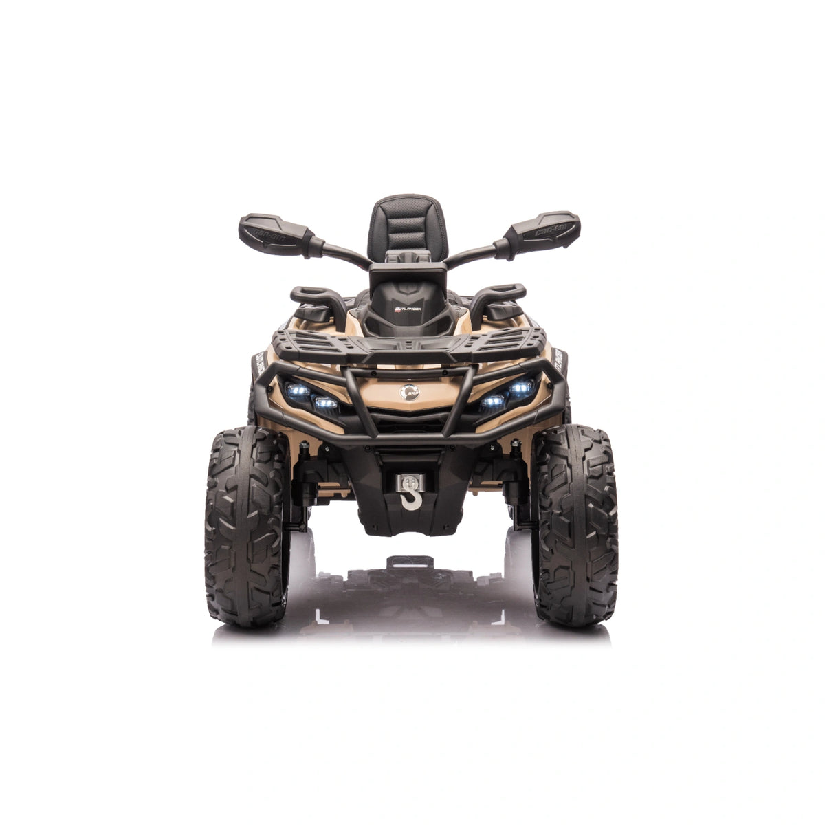 24V 800W Licensed Can-Am Outlander 2-Seater 4x4 ATV Quad Bike – Khaki