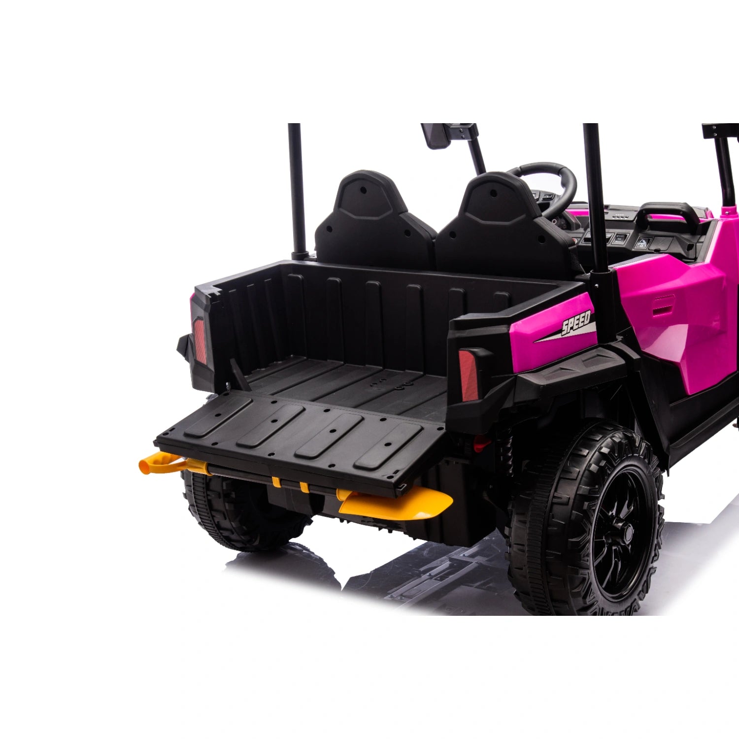 24V Kids Ride-On Dump Truck 4×4 – Electric Tipper Farm Truck with Leather Seat – Pink