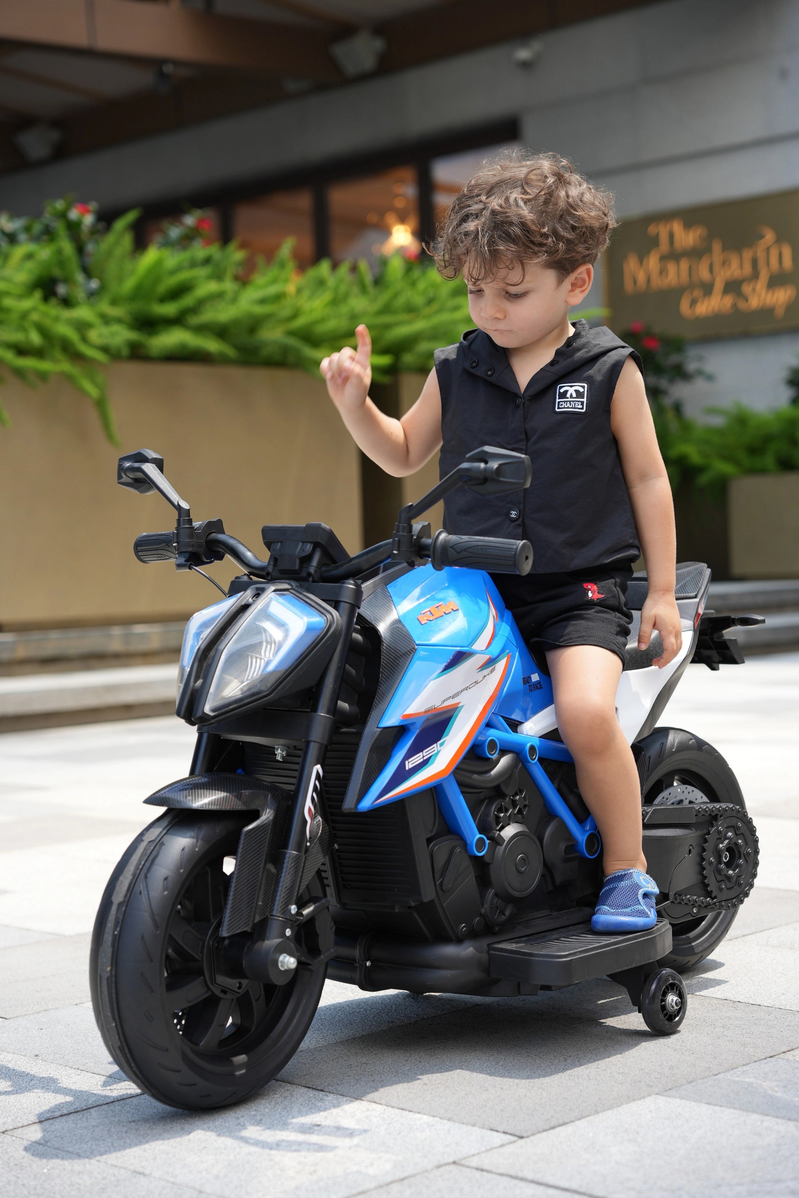 Licensed KTM 1290 Super Duke R 12V Kids Electric Ride-On Motorbike – Blue