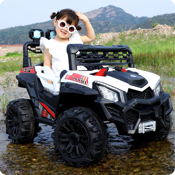 12v Kids Ride On Buggy Inspired Electric Car, Utv Electric White