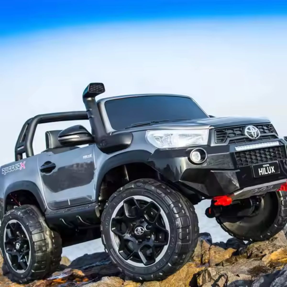24v Ride On Toyota Hilux 4WD 800W Combine power-Grey Spray painted