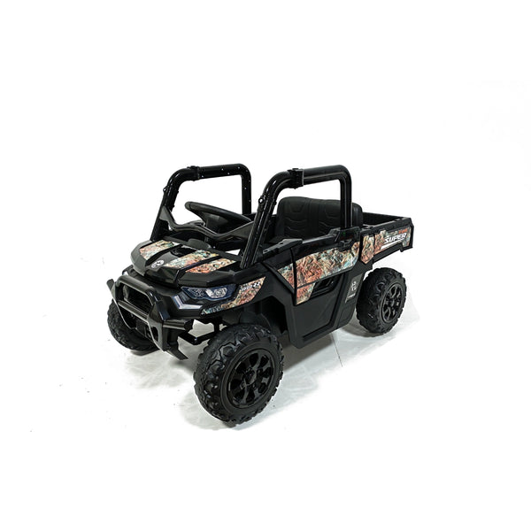 24V 4WD Kids Electric Off-Road Adventure Truck – Camo Black