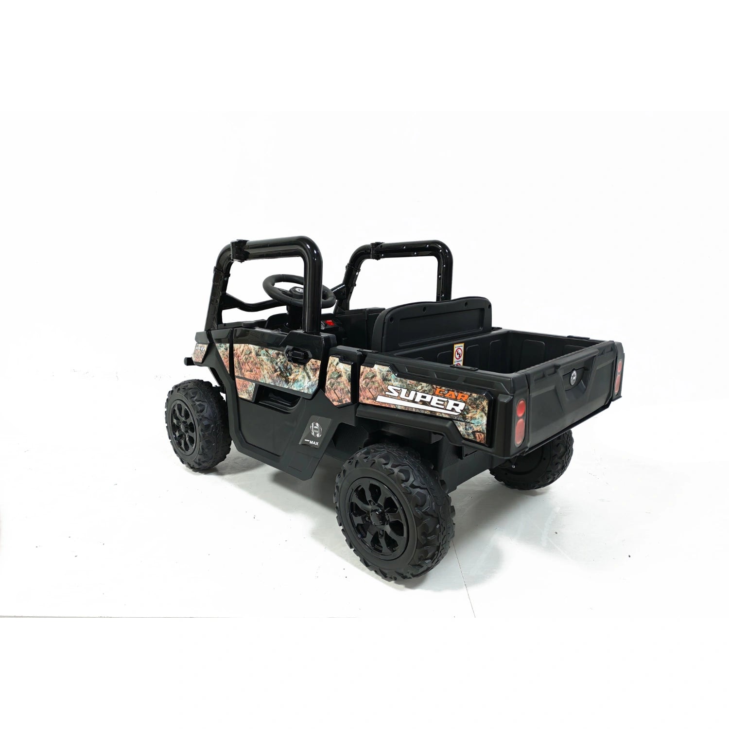 24V 4WD Kids Electric Off-Road Adventure Truck – Camo Black
