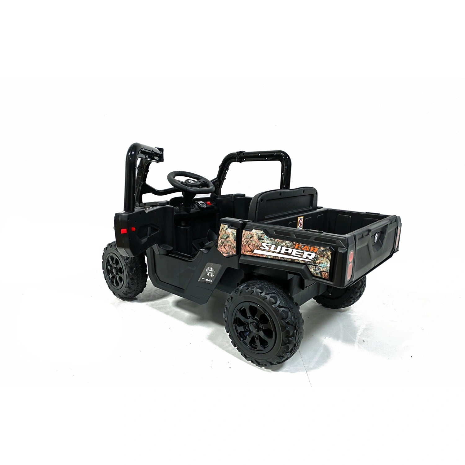 24V 4WD Kids Electric Off-Road Adventure Truck – Camo Black