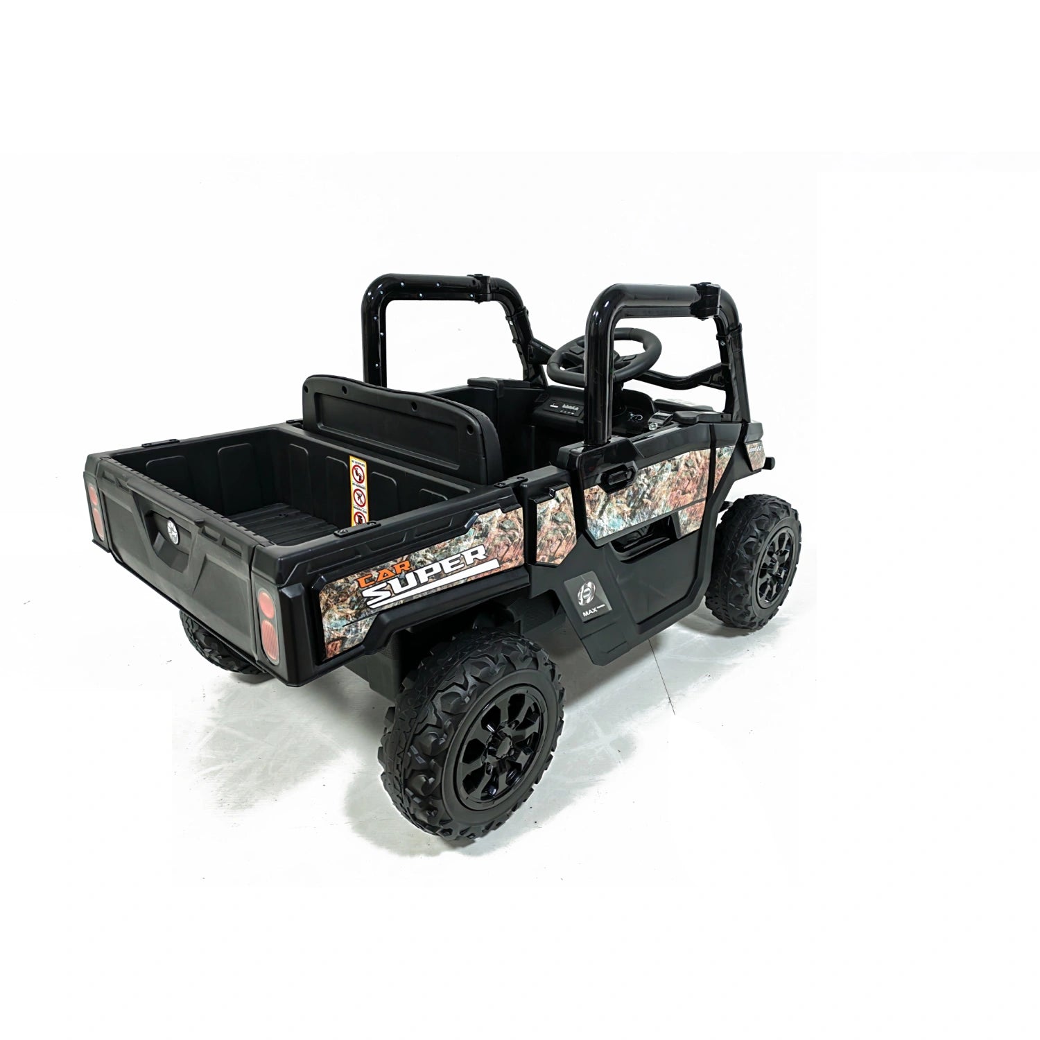 24V 4WD Kids Electric Off-Road Adventure Truck – Camo Black