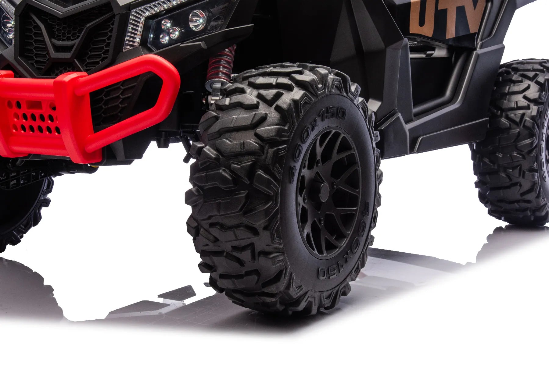 King of UTVs ZForce RZR Turbo 24V 1400W Off-Road 4WD Ride On UTV Car – Black