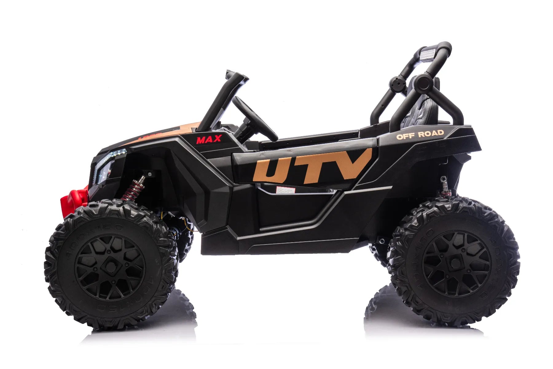King of UTVs ZForce RZR Turbo 24V 1400W Off-Road 4WD Ride On UTV Car – Black