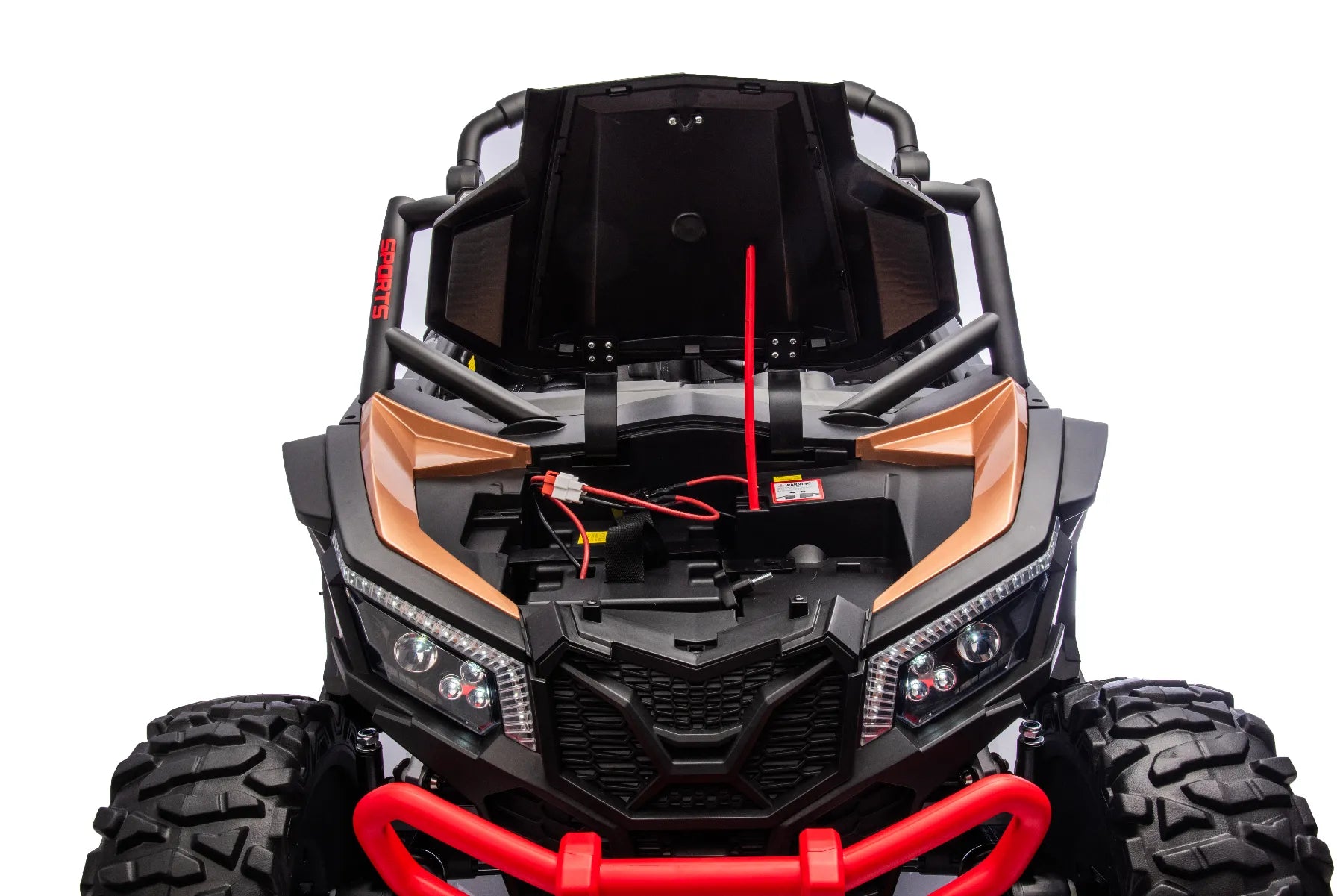 King of UTVs ZForce RZR Turbo 24V 1400W Off-Road 4WD Ride On UTV Car – Black