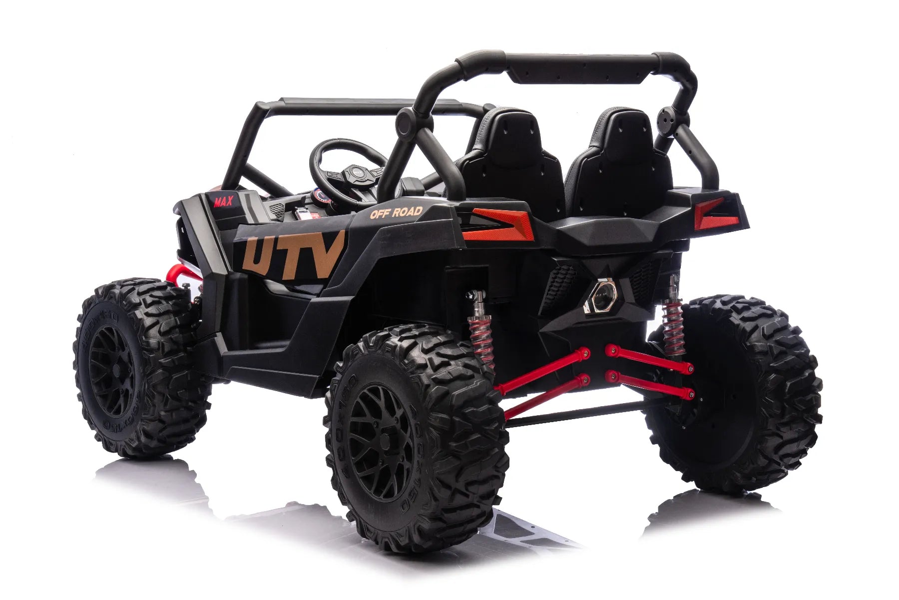 King of UTVs ZForce RZR Turbo 24V 1400W Off-Road 4WD Ride On UTV Car – Black