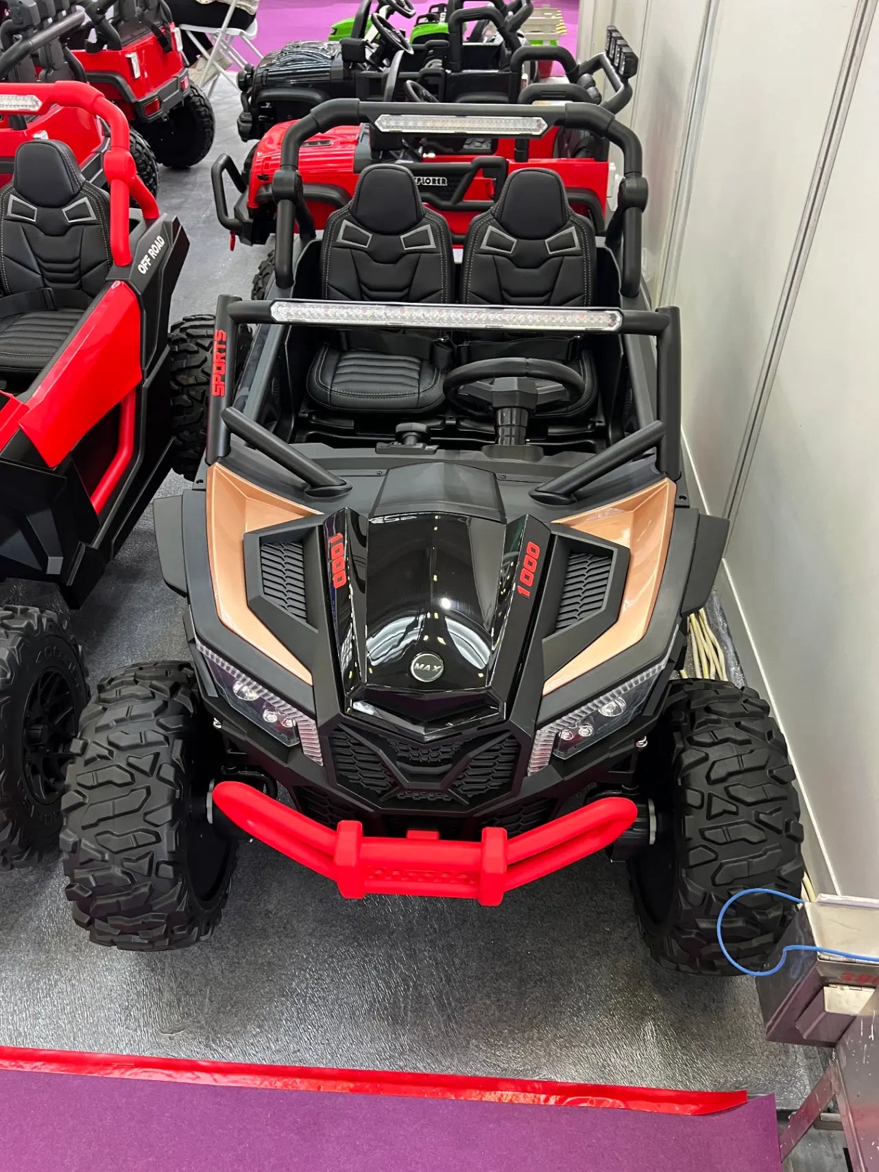 King of UTVs ZForce RZR Turbo 24V 1400W Off-Road 4WD Ride On UTV Car – Black