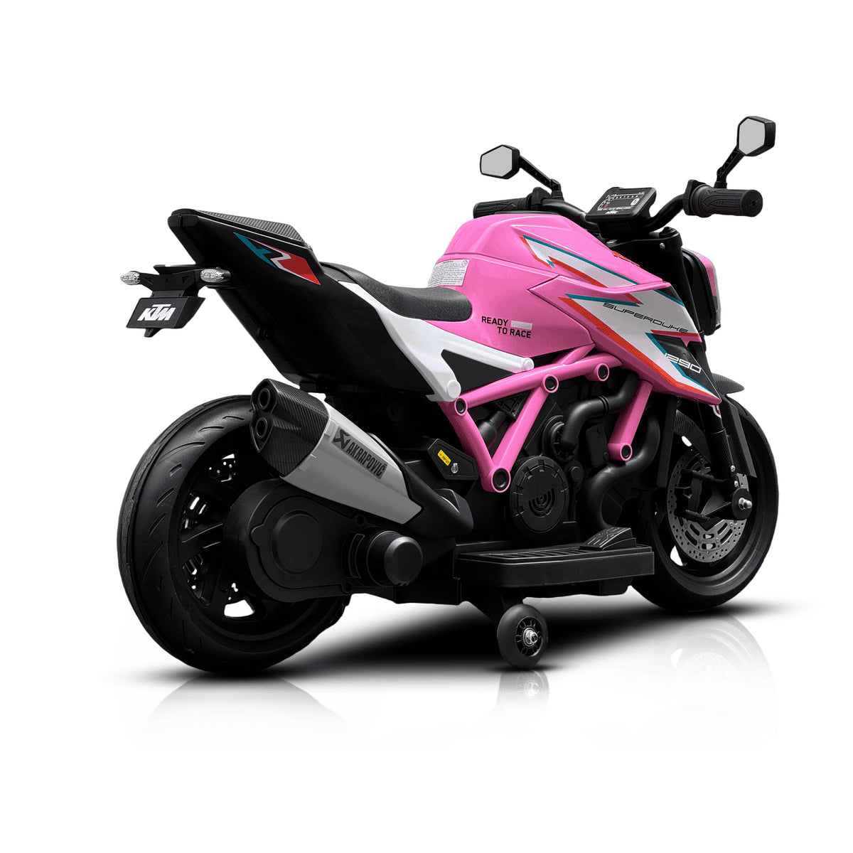 Licensed KTM 1290 Super Duke R 12V Kids Electric Ride-On Motorbike – Pink