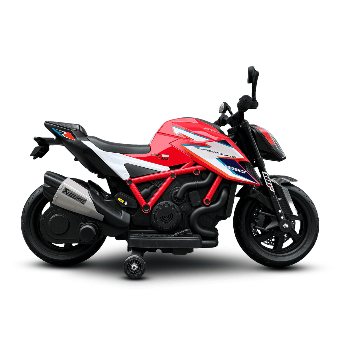 Licensed KTM 1290 Super Duke R 12V Kids Electric Ride-On Motorbike – Red