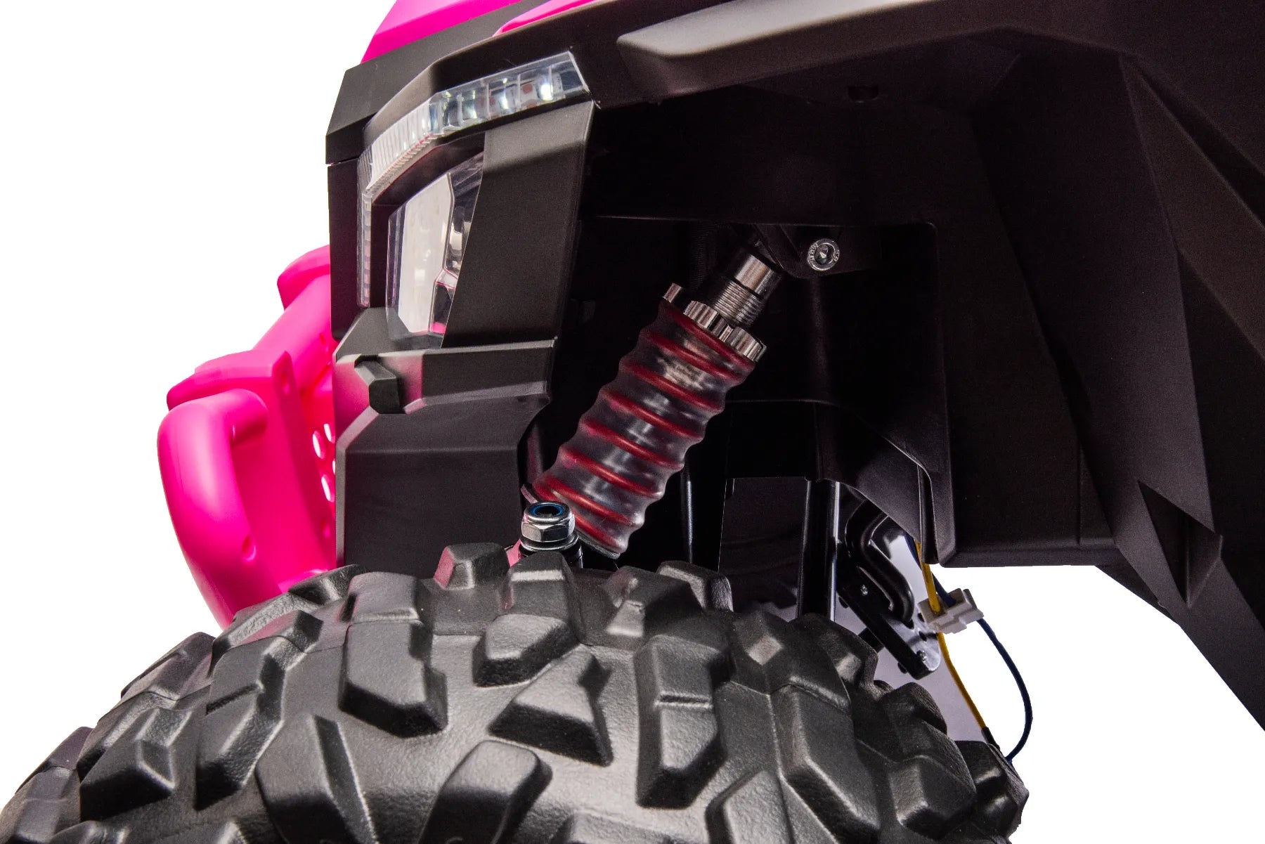 King of UTVs ZForce RZR Turbo 24V 1400W 2-Seater Ride On UTV Car for Kids – Barbie Pink