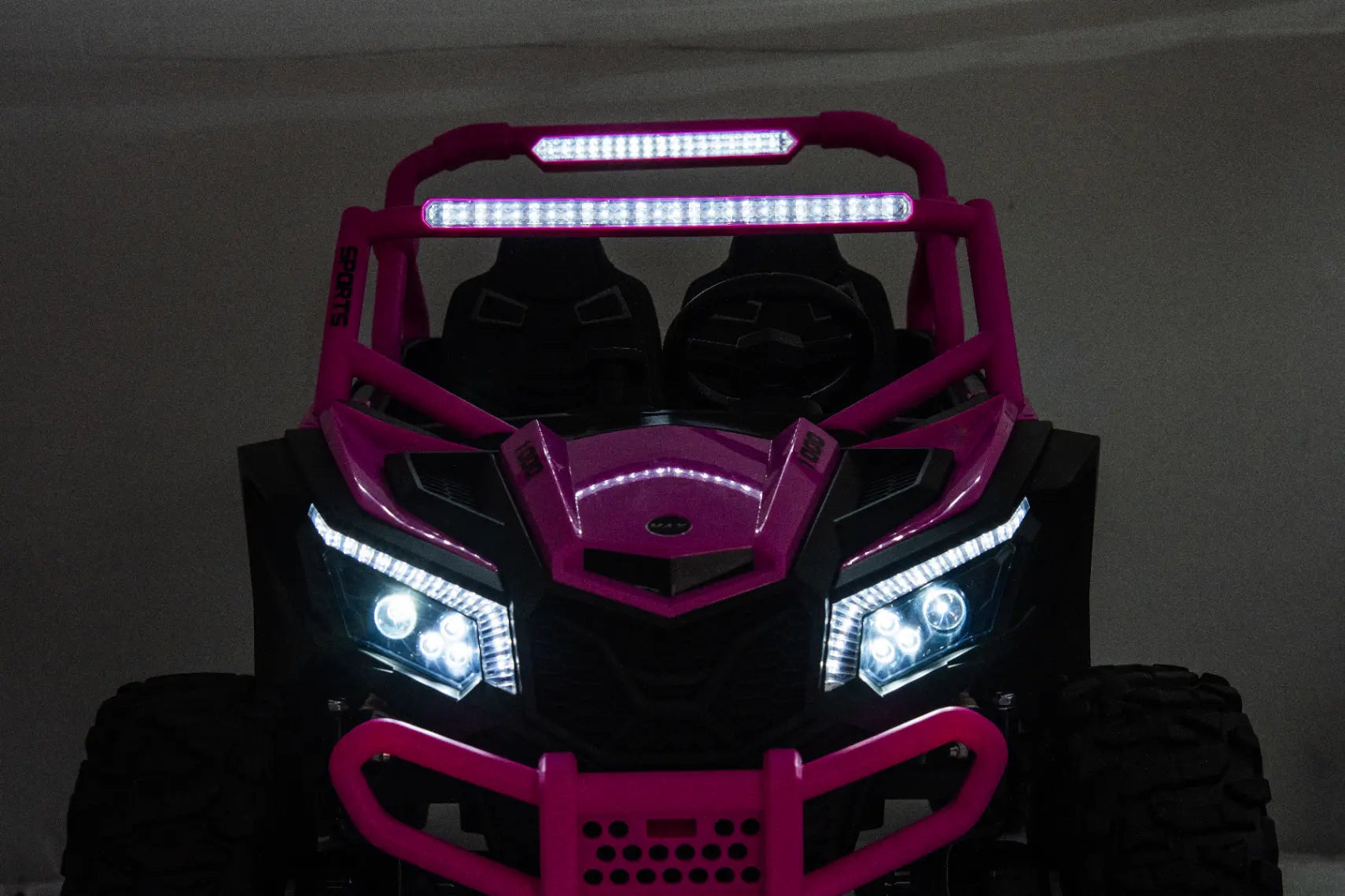 King of UTVs ZForce RZR Turbo 24V 1400W 2-Seater Ride On UTV Car for Kids – Barbie Pink