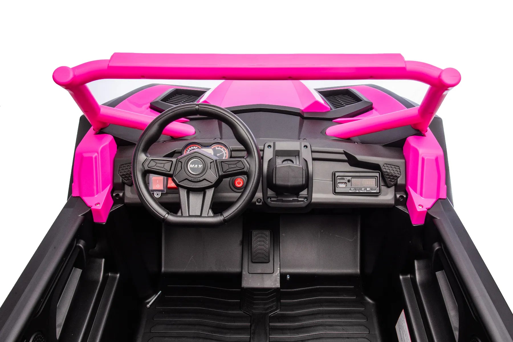 King of UTVs ZForce RZR Turbo 24V 1400W 2-Seater Ride On UTV Car for Kids – Barbie Pink