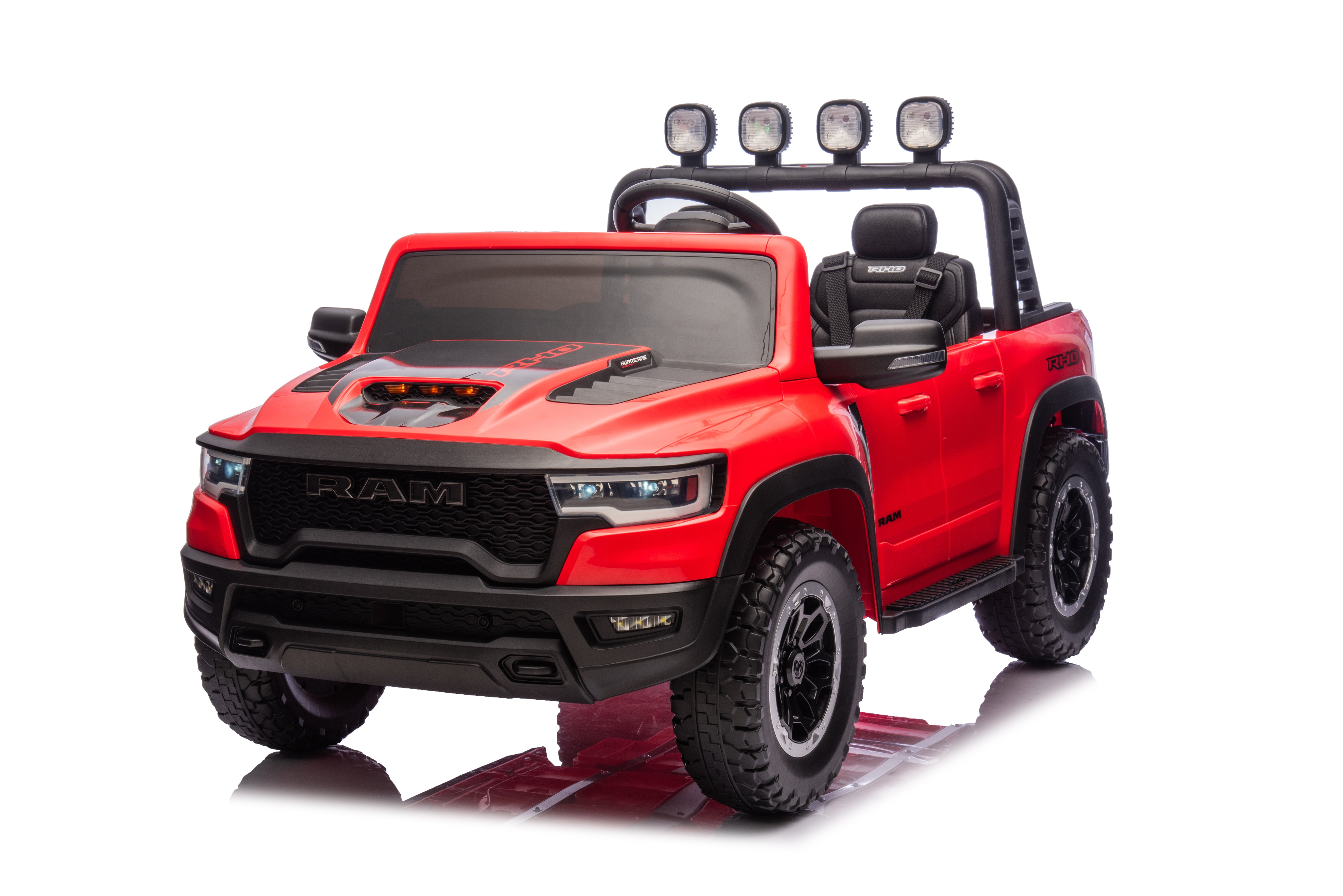 24V Licensed Dodge RAM 1500 RHO Ride-On – Red