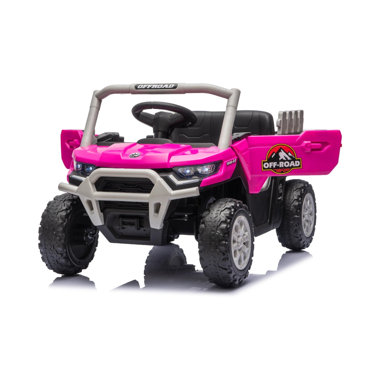12V 4WD Kids Electric Ride-On Utility Truck – Pink