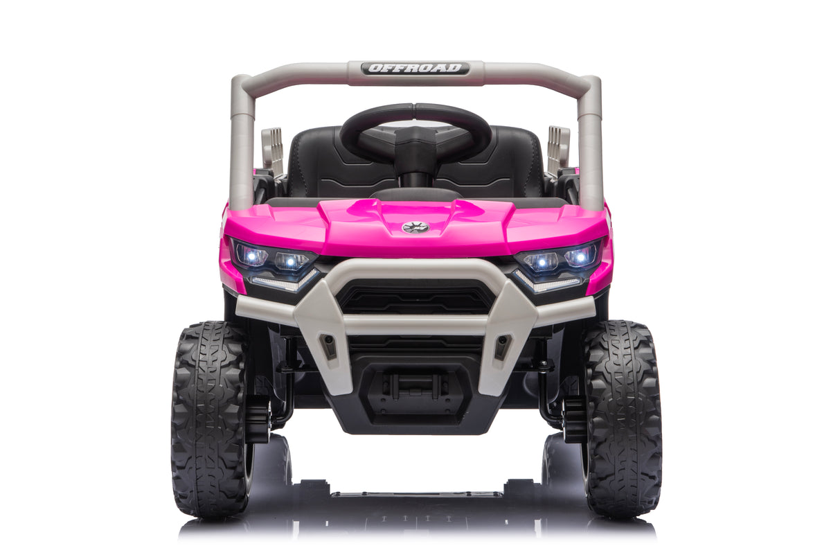 12V 4WD Kids Electric Ride-On Utility Truck – Pink