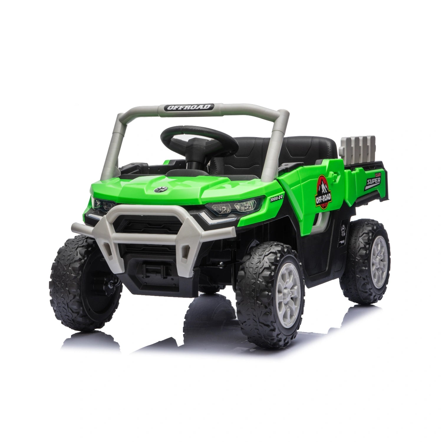 12V 4WD Kids Electric Ride-On Utility Truck – Green