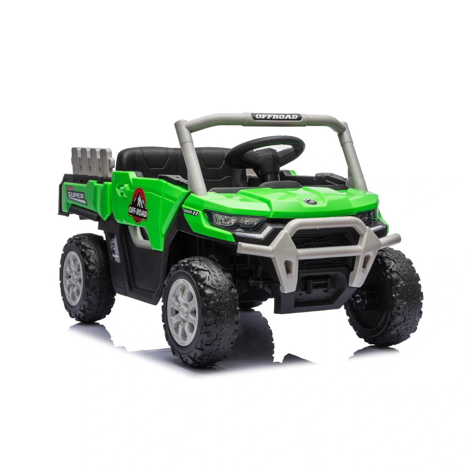 12V 4WD Kids Electric Ride-On Utility Truck – Green