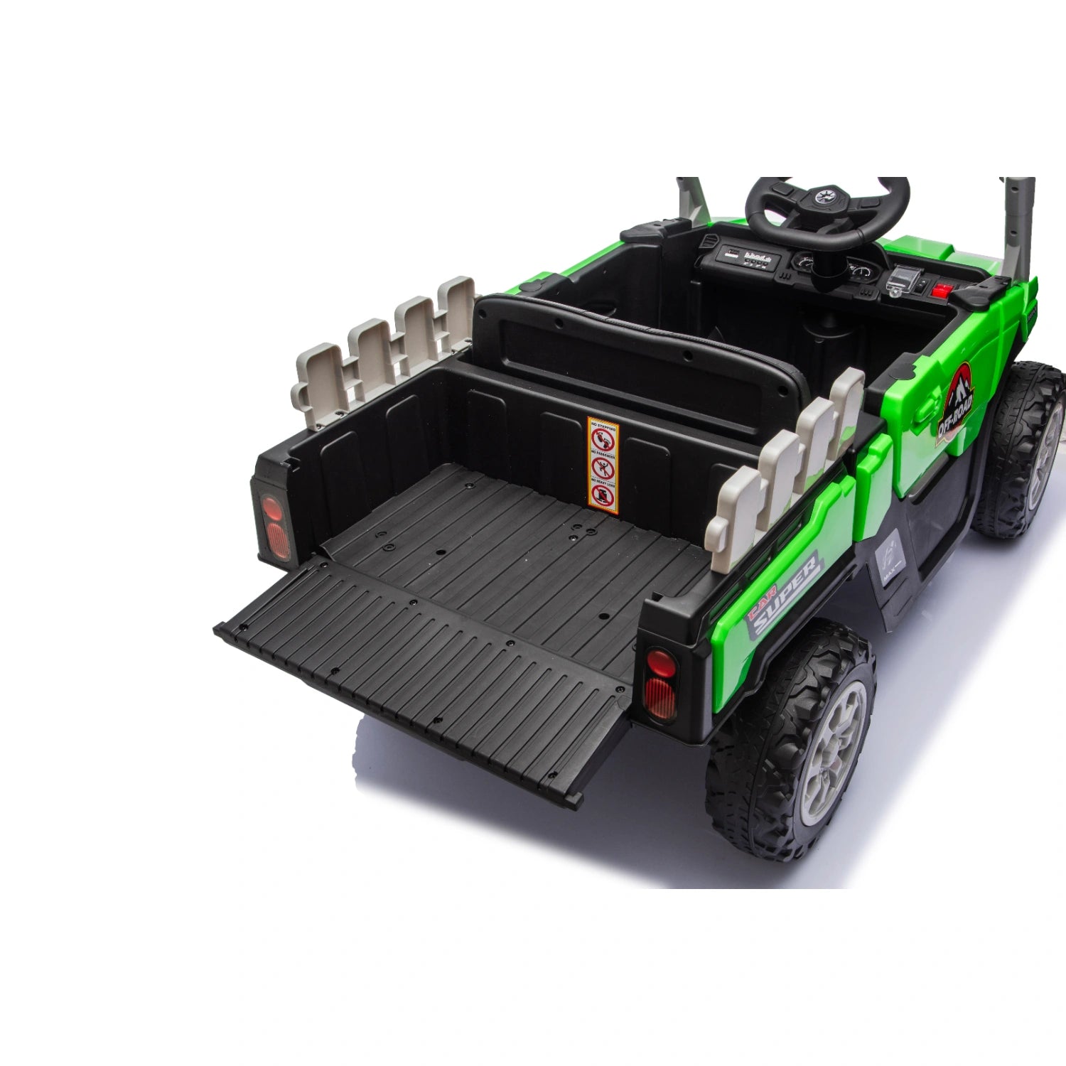 12V 4WD Kids Electric Ride-On Utility Truck – Green