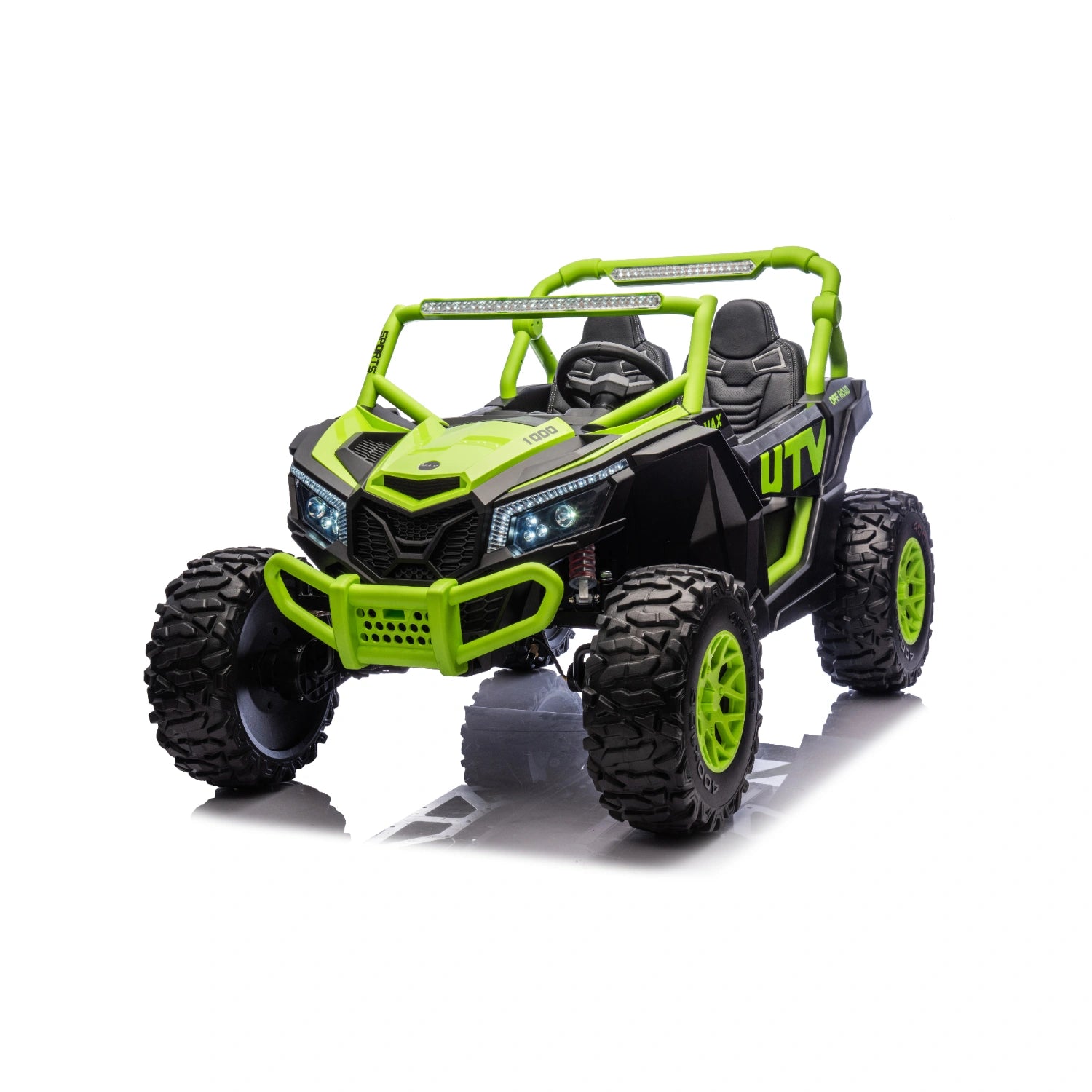 King of UTVs ZForce RZR Turbo 24V 1400W Off-Road 4WD Kids Ride-On Buggy – Green