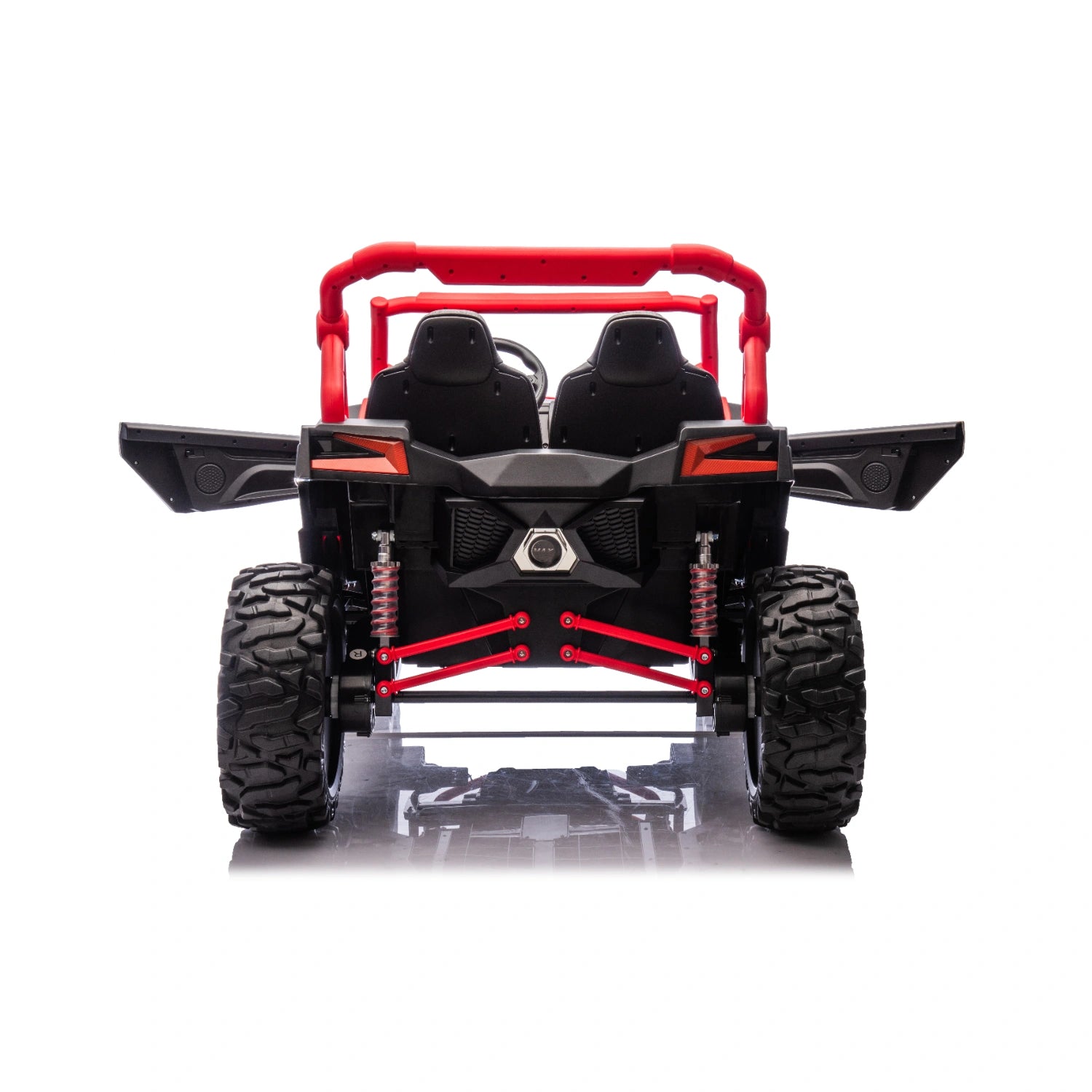 King of UTVs ZForce RZR Turbo 24V 1400W Kids 2-Seater Electric Ride On Buggy – Red