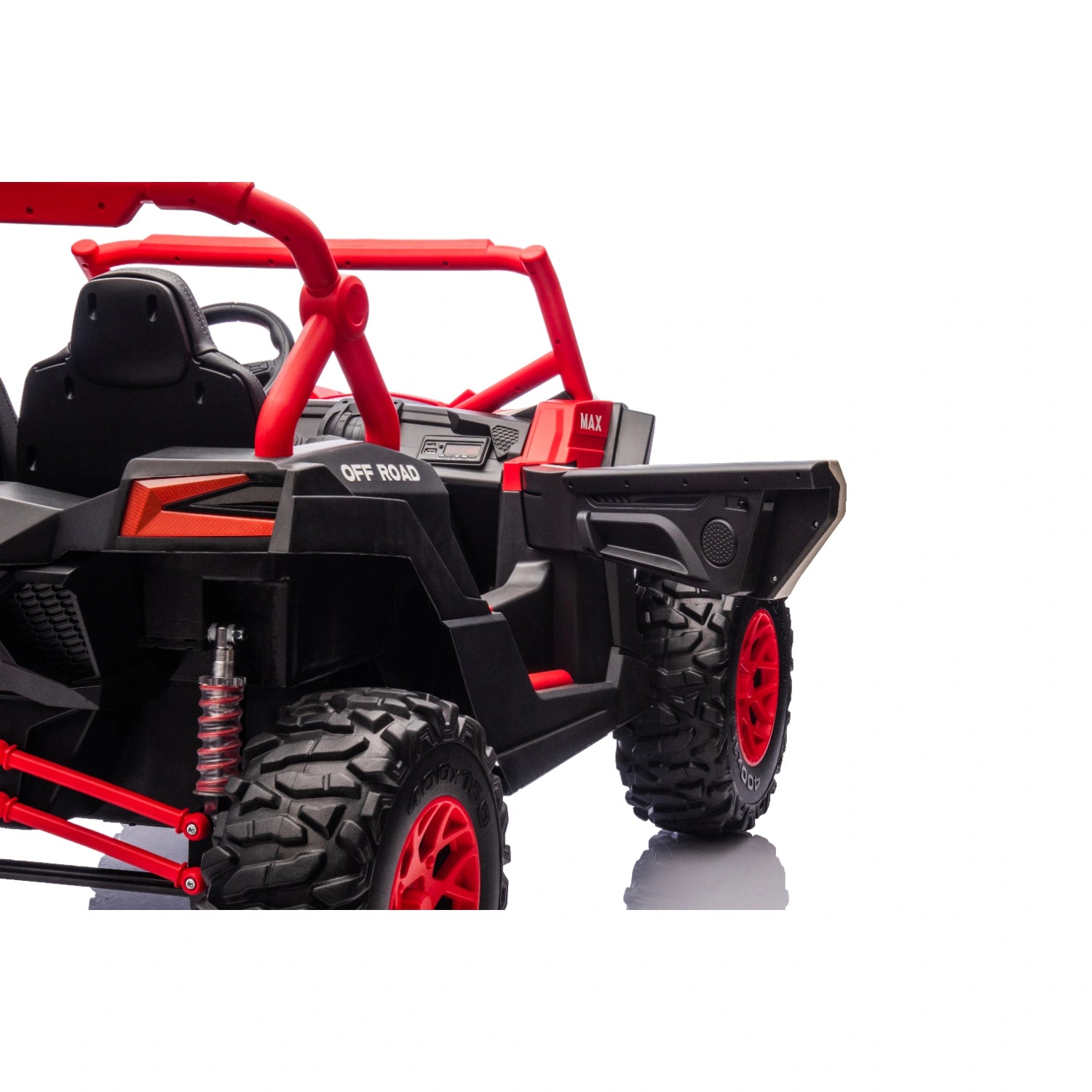 King of UTVs ZForce RZR Turbo 24V 1400W Kids 2-Seater Electric Ride On Buggy – Red
