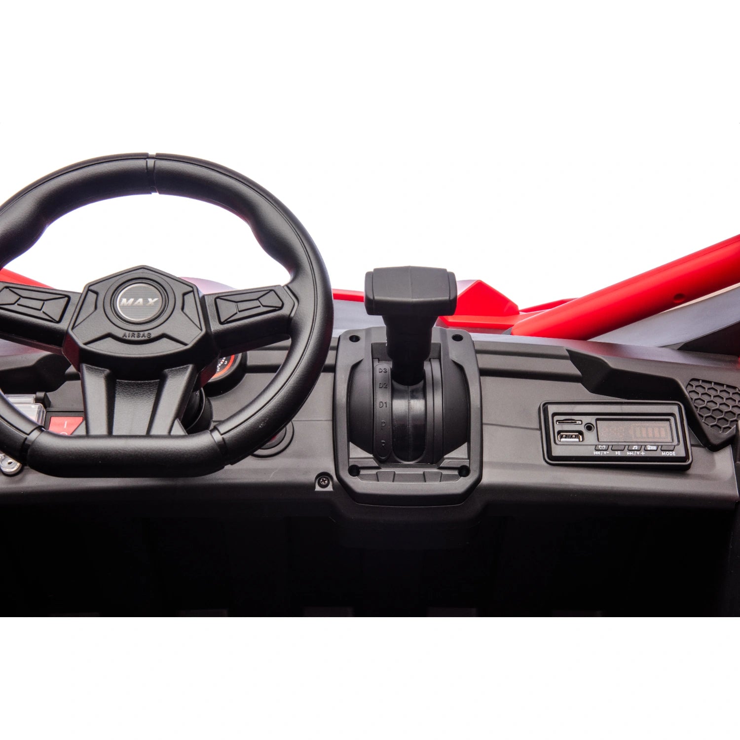 King of UTVs ZForce RZR Turbo 24V 1400W Kids 2-Seater Electric Ride On Buggy – Red