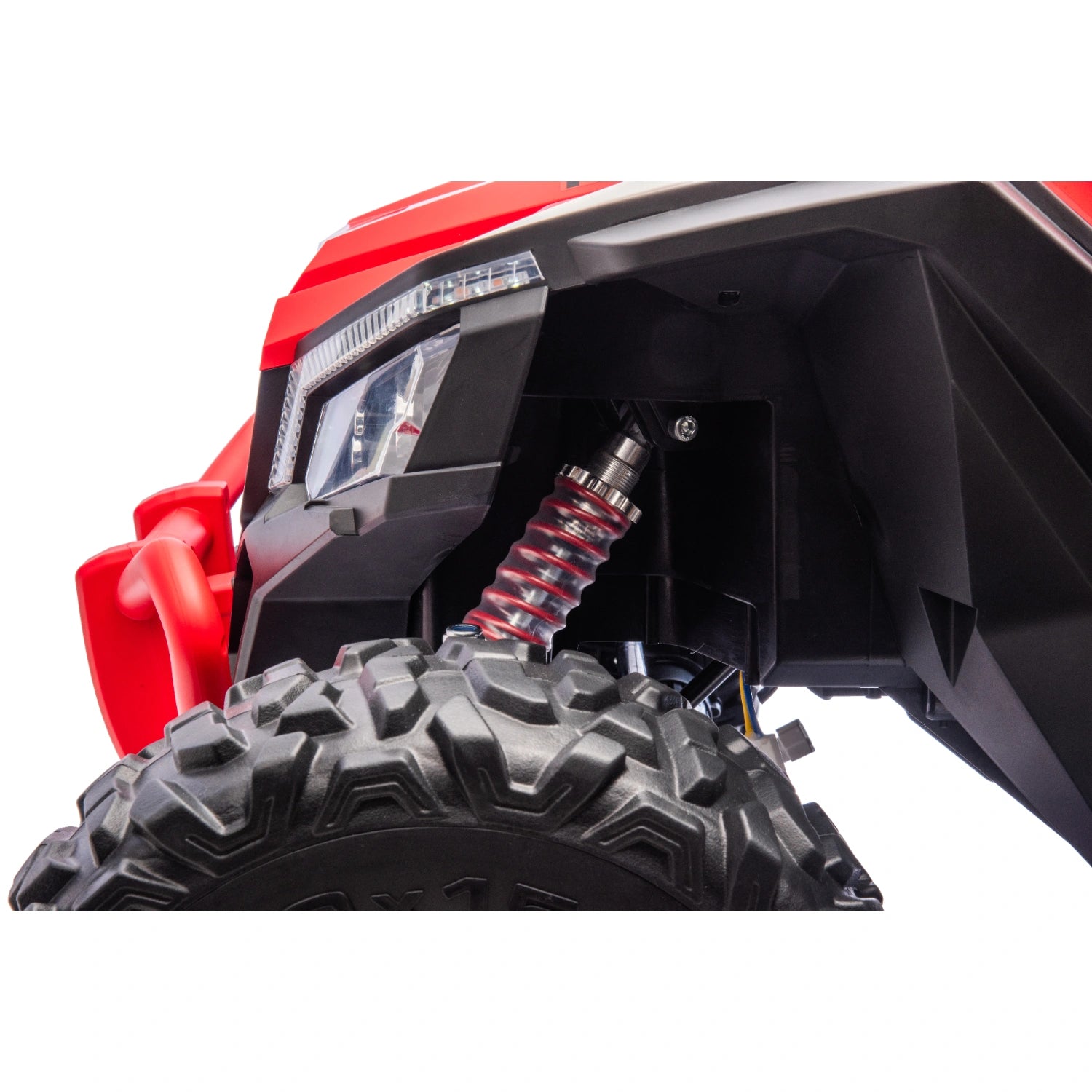King of UTVs ZForce RZR Turbo 24V 1400W Kids 2-Seater Electric Ride On Buggy – Red