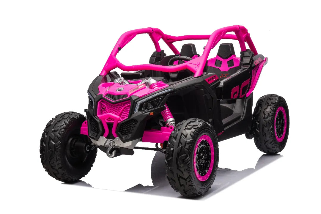 24V 800W Licensed Can-Am Maverick 4x4 Kids Ride-On UTV Buggy – Pink