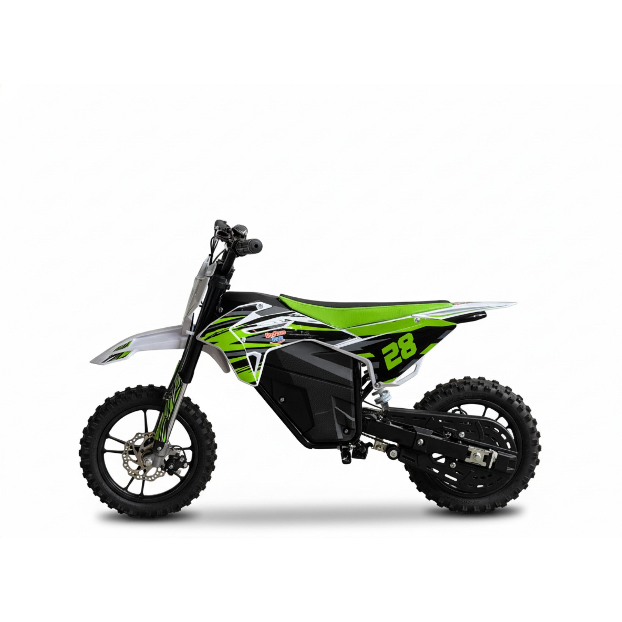 36V 800W Kids Electric Dirt Bike – Green Off-Road Electric Bike