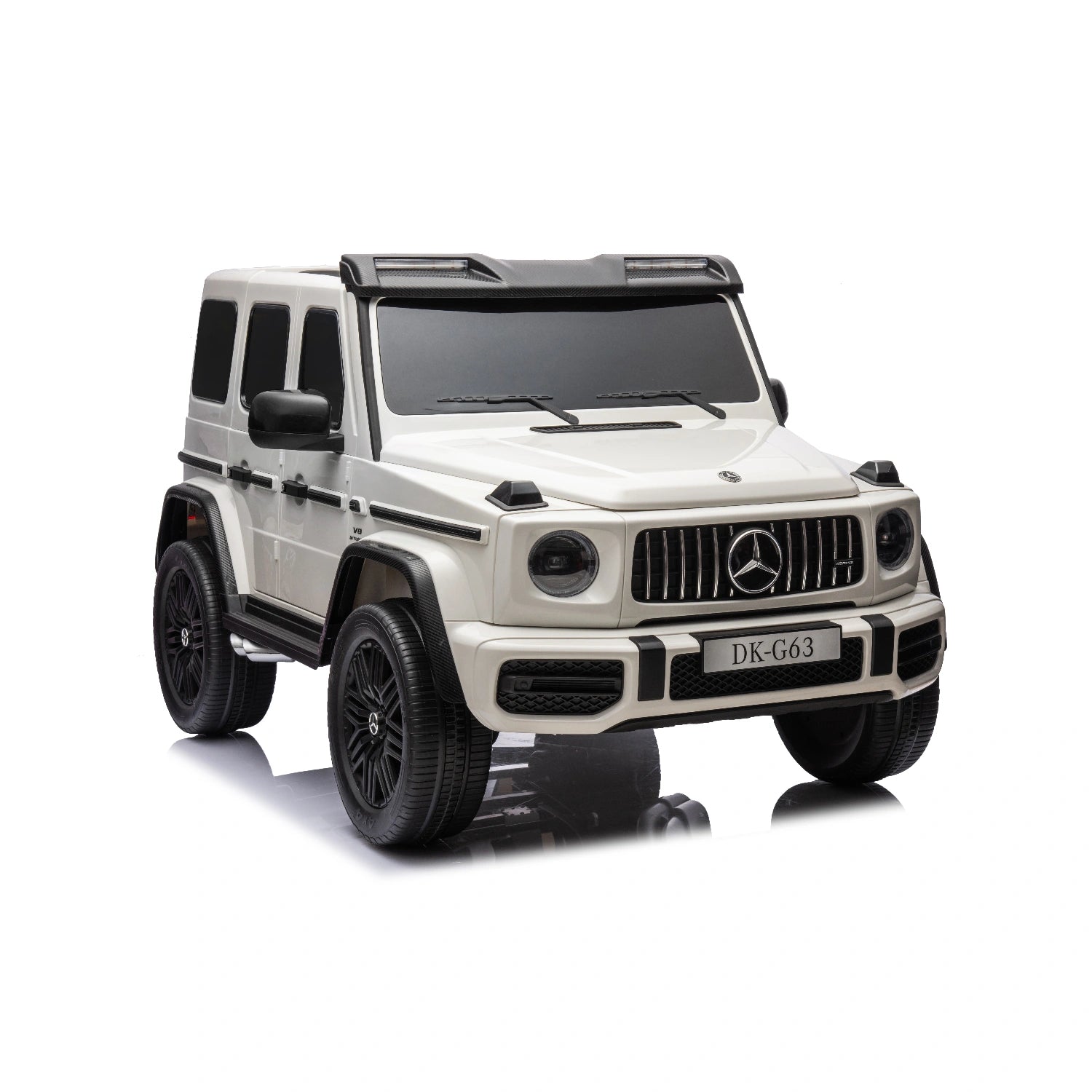 White Licensed Double Seat Mercedes-Benz Kids Ride On Car G63 with RC, 24v 14ah, 800W