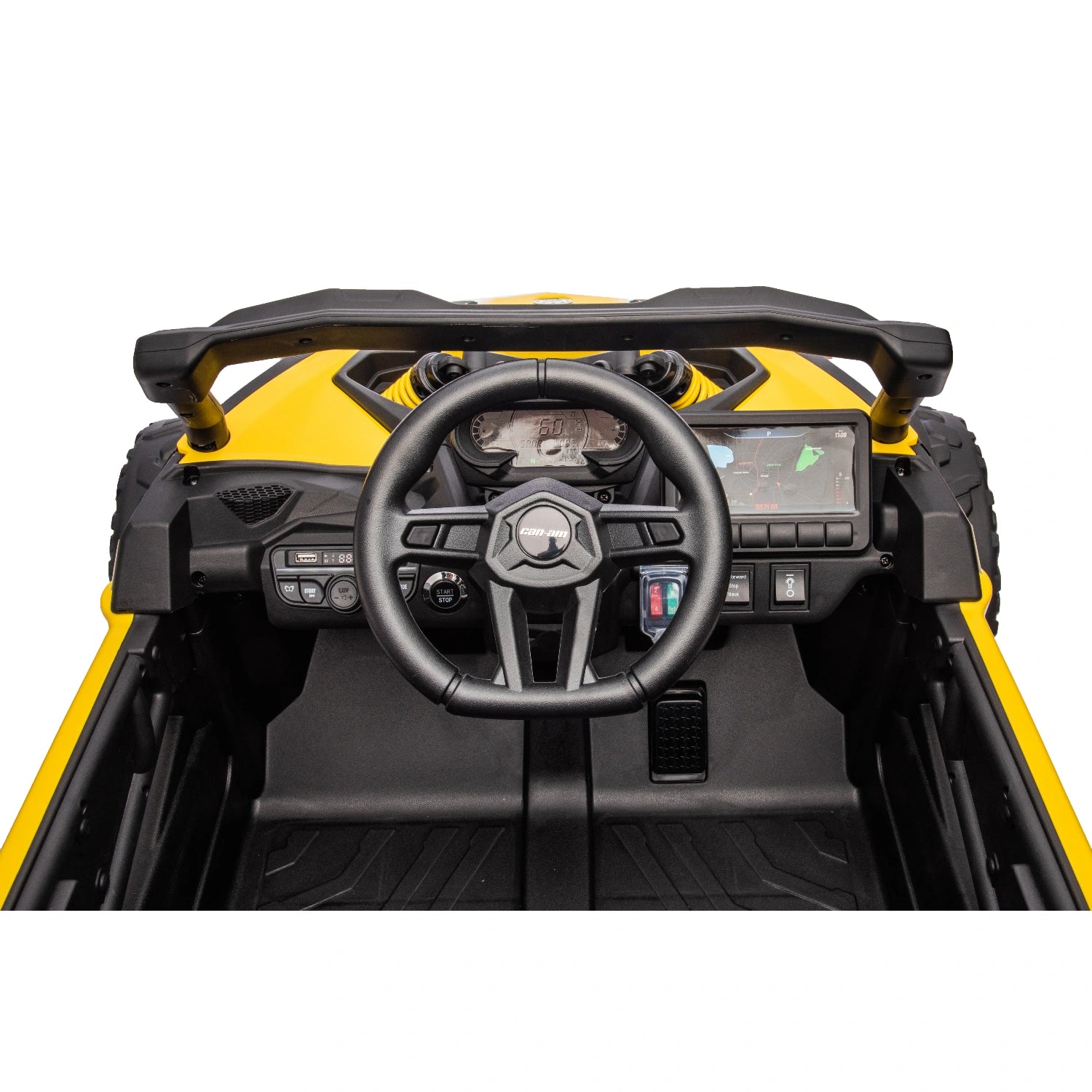 24V Can-Am Maverick Kids Ride-On UTV – 4WD Single Seater (Yellow)