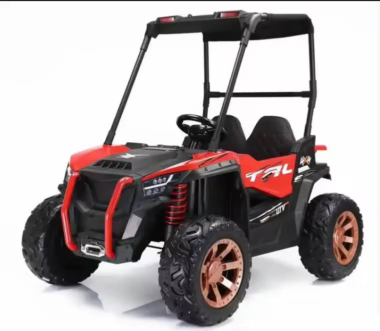 Red-24V 2 Seater UTV Beach Buggy Electric Ride On car for Kids 4WD