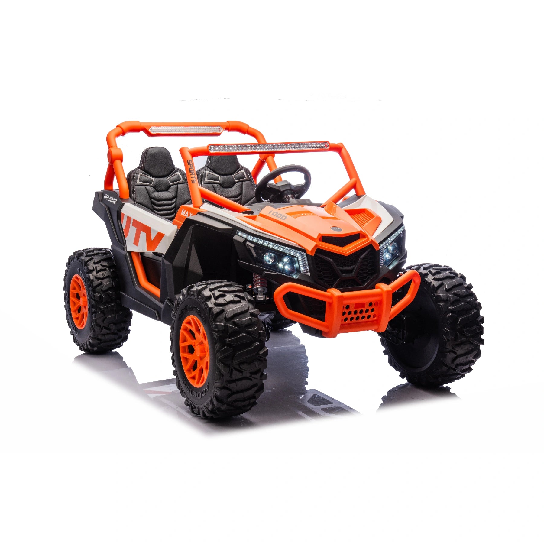 King of UTVs ZForce RZR Turbo 24V 1400W Adventure 2-Seater Ride On Buggy – Orange