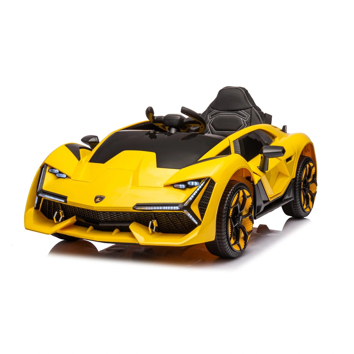 12v Lamborghini Inspired Kids Ride On Electric Car - Yellow