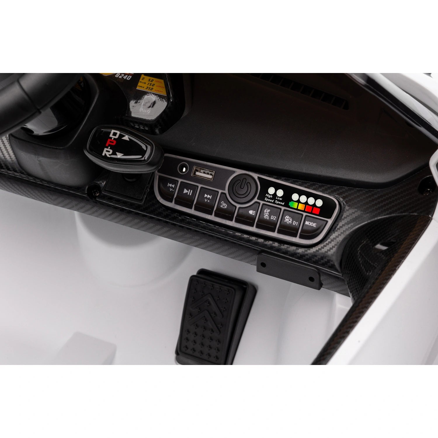 12V Licensed Lamborghini Veneno Kids Electric Ride-On Car – White