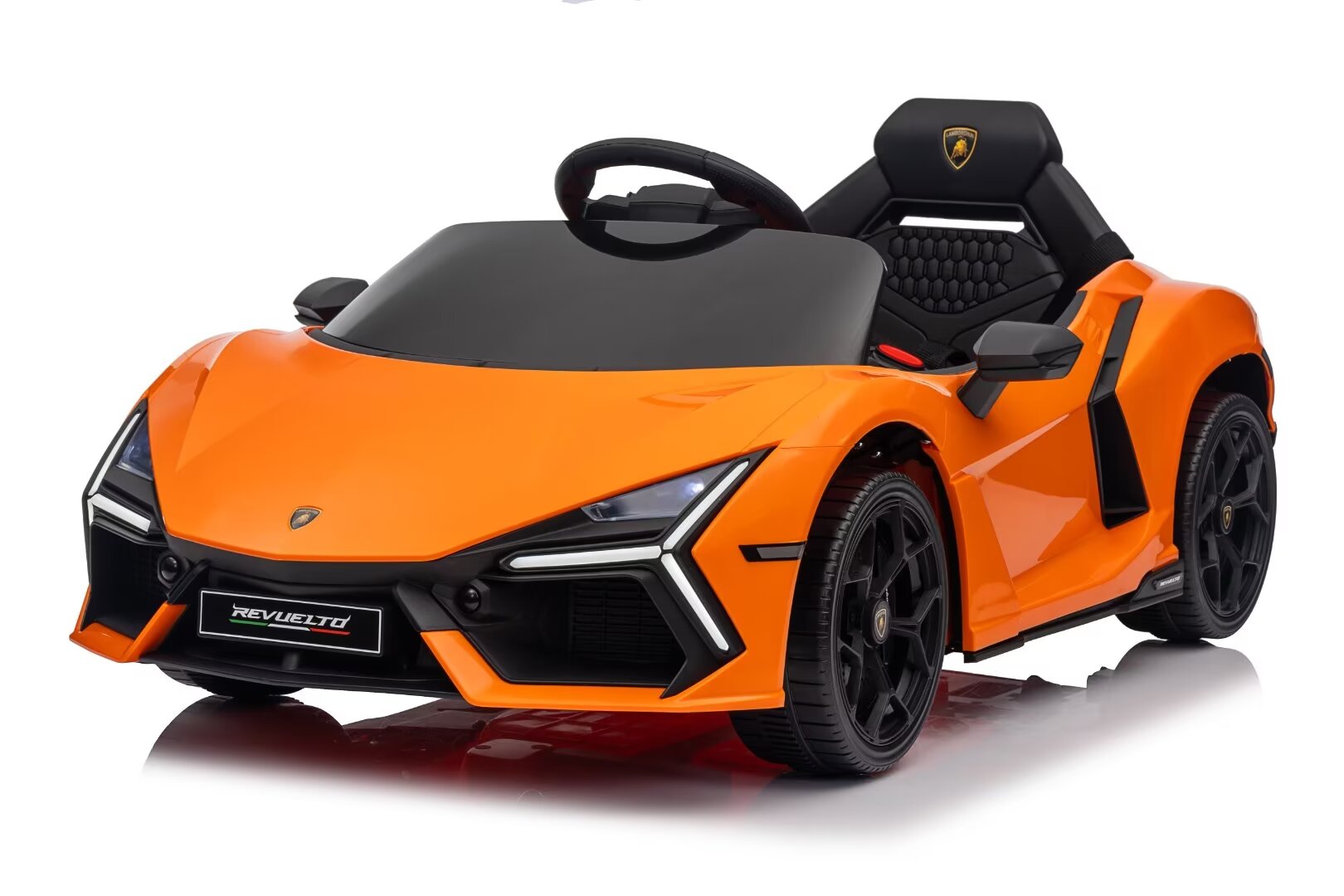 Lamborghini Revuelto 12V Licensed Electric Ride-On Car for Kids Orange