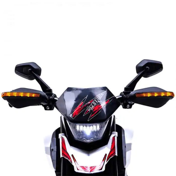 12V Mini Kids Electric Ride-On Motorcycle – White